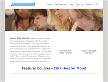 Tablet Screenshot of educationtt.com